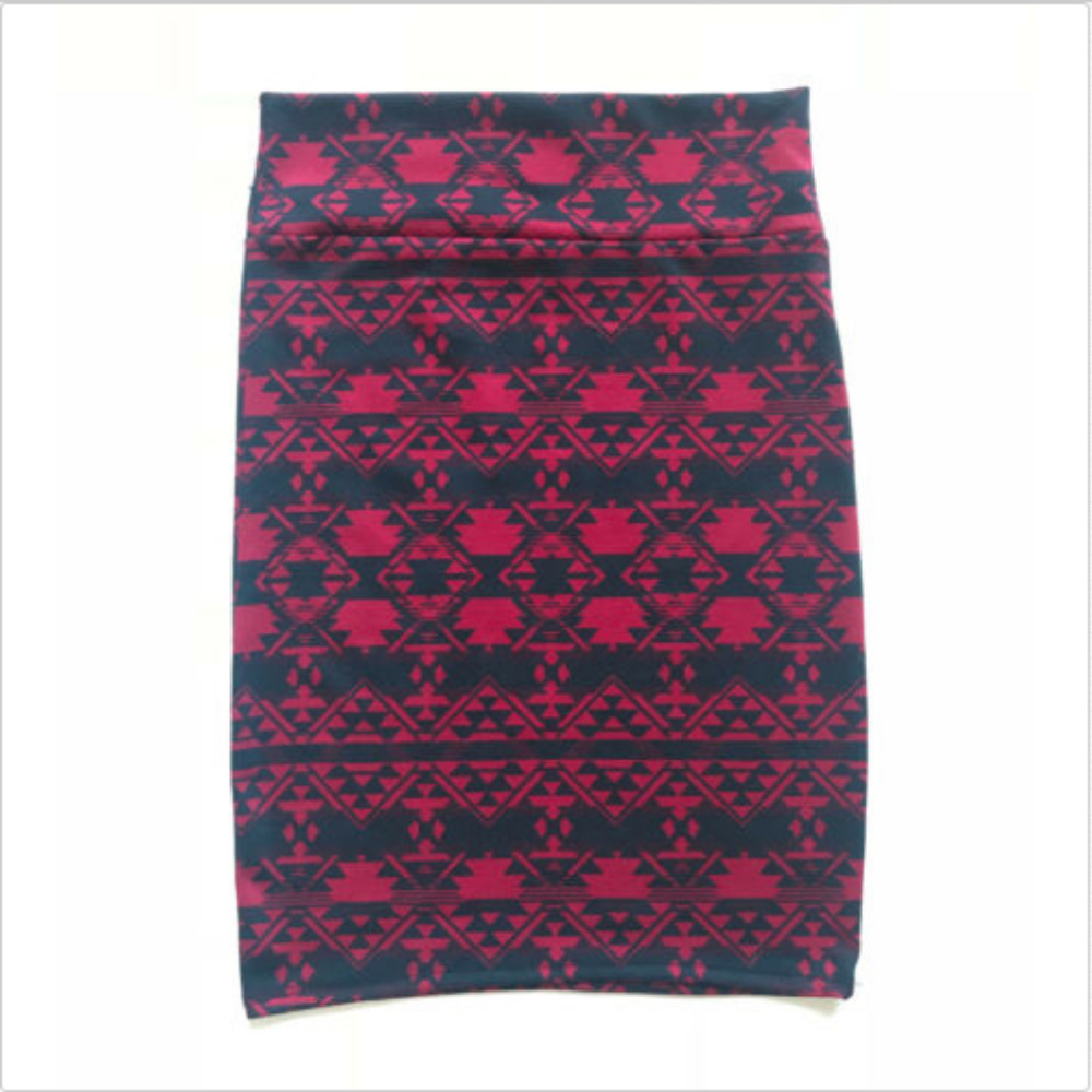 LuLaRoe Cassie Pencil Aztec Pattern Skirt